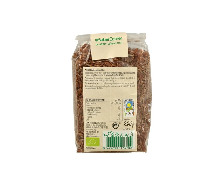 Arroz Rojo 250 g Biográ