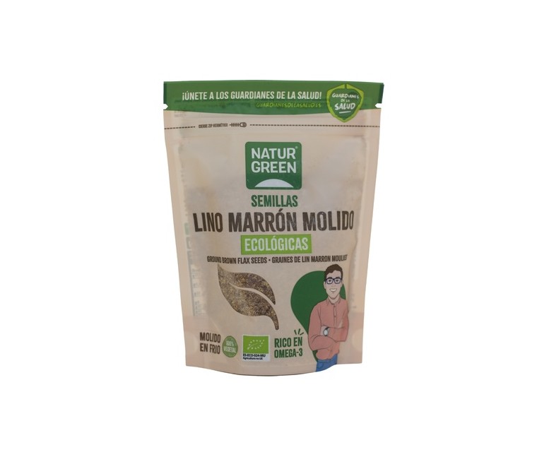 Lino marrón molido 150 g NaturGreen