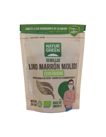 Lino marrón molido 150 g NaturGreen
