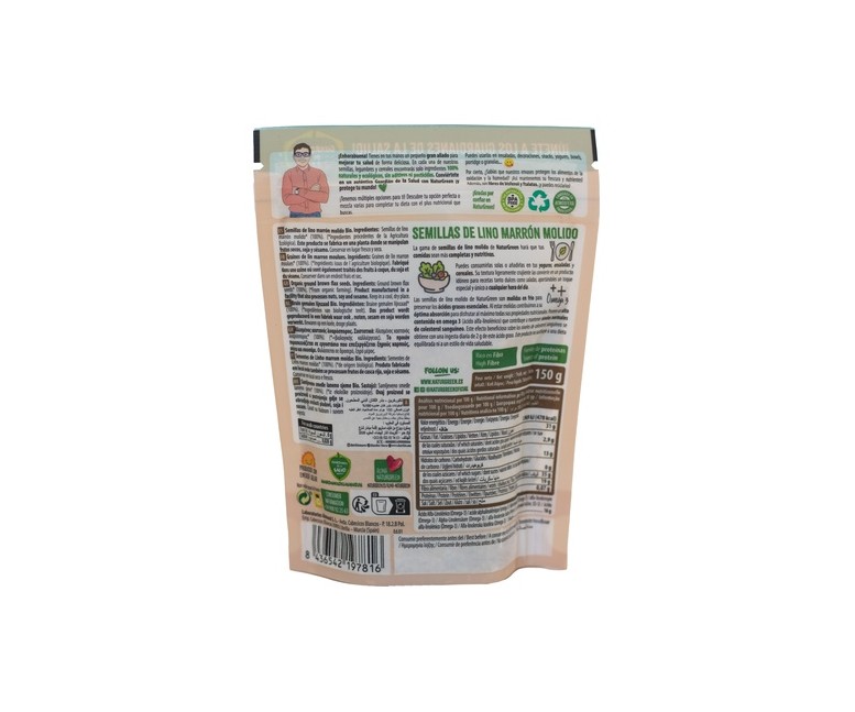 Lino marrón molido 150 g NaturGreen