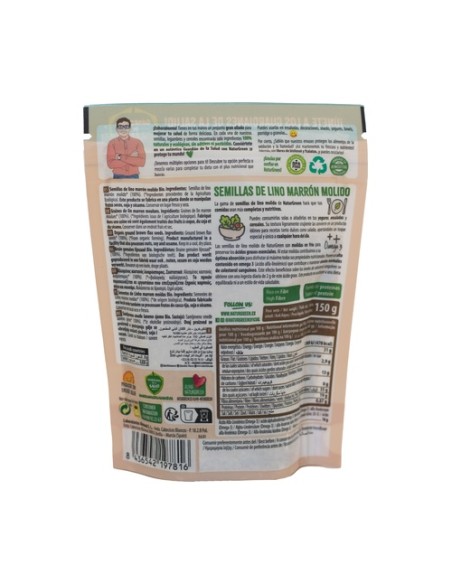 Lino marrón molido 150 g NaturGreen