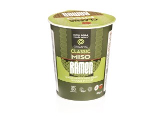 Vaso de sopa ramen miso sin gluten Bio