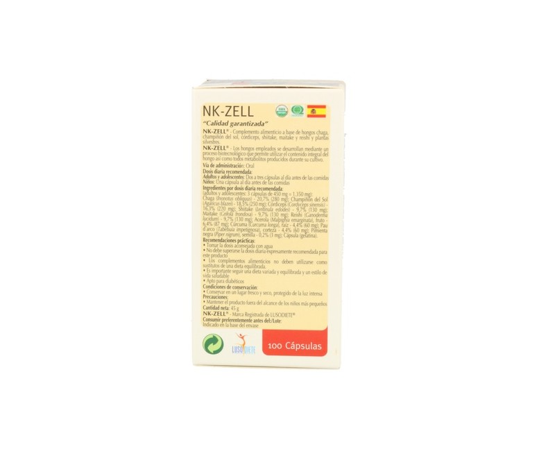 Nk-Zell 100 cápsulas Lusodiet