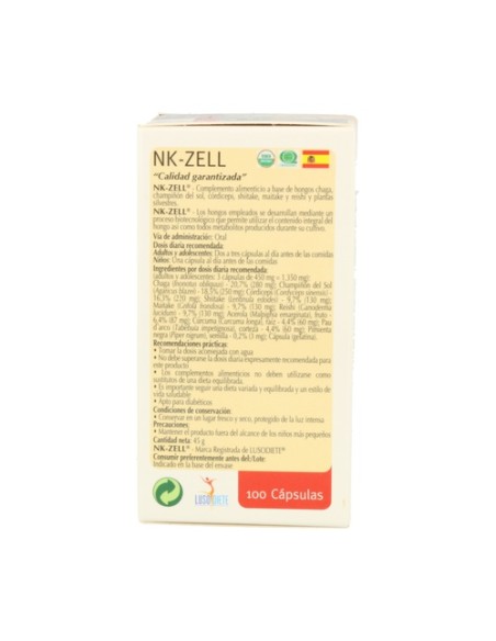 Nk-Zell 100 cápsulas Lusodiet