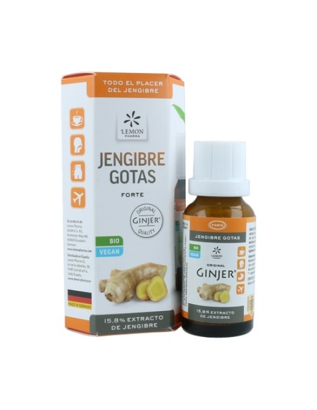 Extracto de jengibre gotas forte Bio 20 ml Lemon Pharma