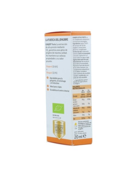 Extracto de jengibre gotas forte Bio 20 ml Lemon Pharma