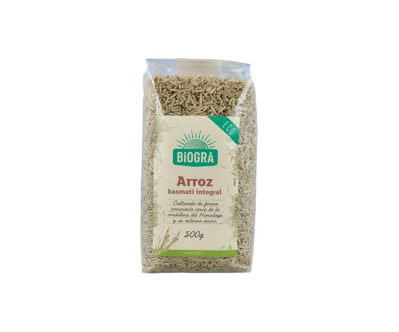 Arroz Integral Basmatí Bio 500 g Biográ