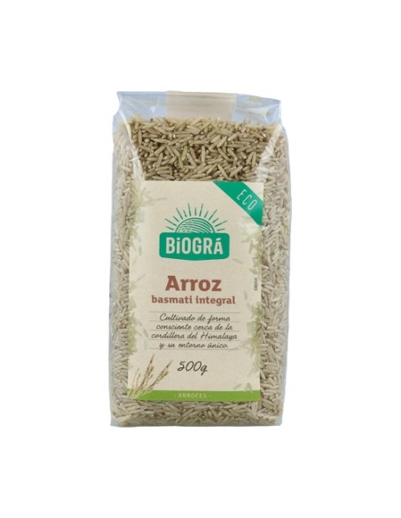 Arroz Integral Basmatí Bio 500 g Biográ
