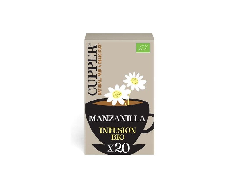 Infusión manzanilla Bio 20 bolsitas infusoras Cupper