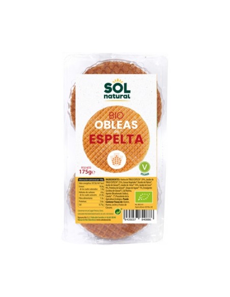 Obleas de espelta Bio 175 g Sol Natural