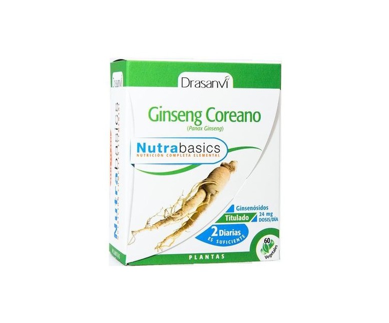 Nutrabasics Ginseng Coreano 60 cápsulas Drasanvi