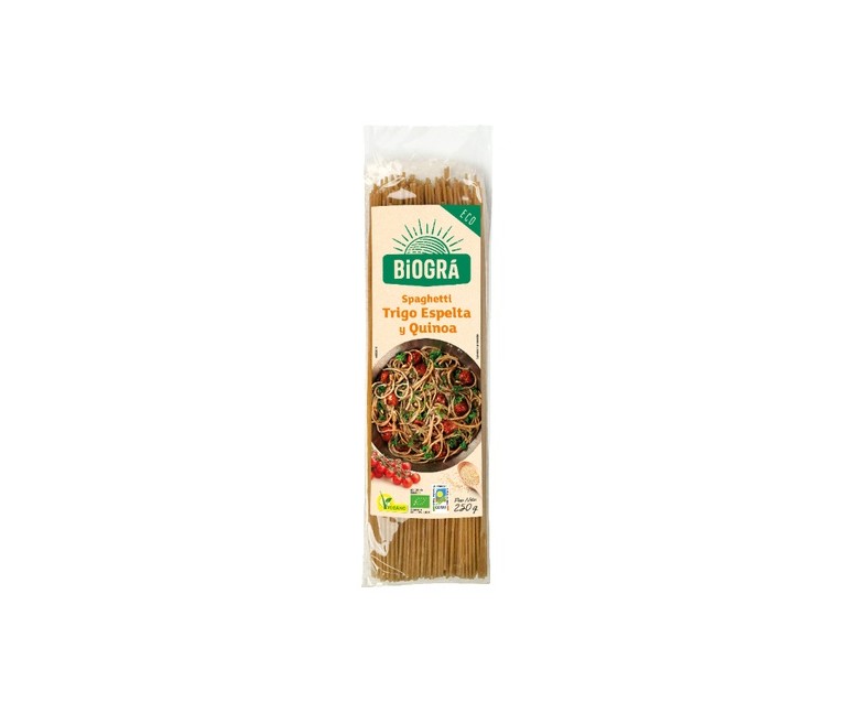 Spaguetti de Espelta con Quinoa Bio 250 g Biográ