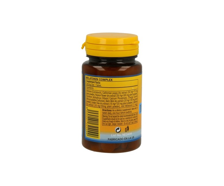 Melatonina Complex 60 comprimidos de 1mg Nature Essential