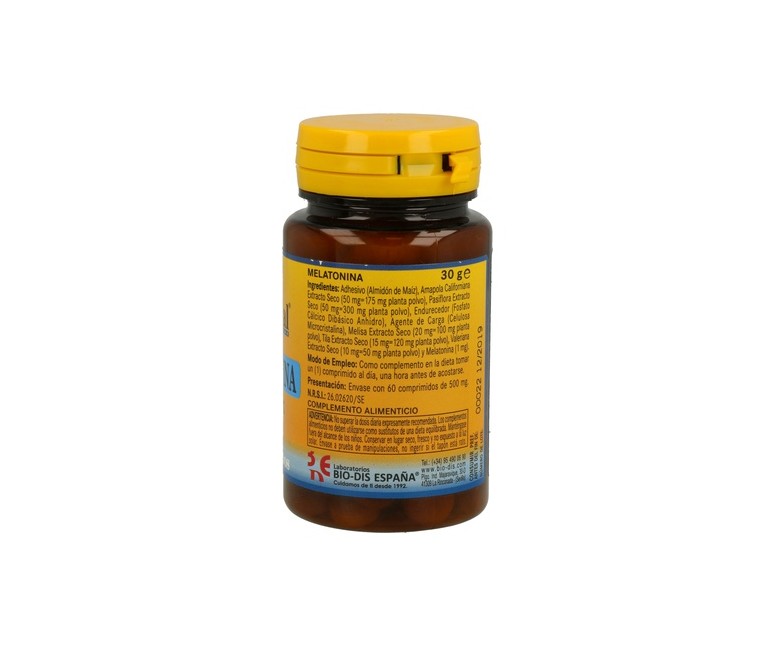 Melatonina Complex 60 comprimidos de 1mg Nature Essential
