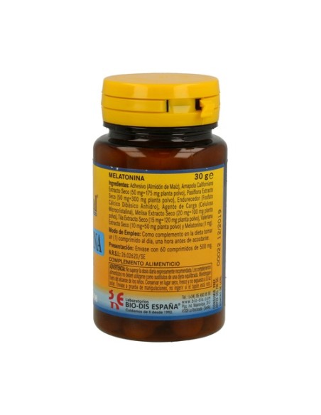 Melatonina Complex 60 comprimidos de 1mg Nature Essential