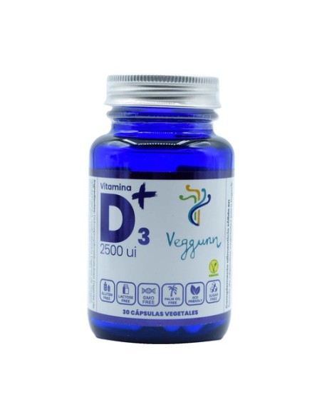 Vitamina D3+ 2500ui 30 cápsulas vegetales Veggunn