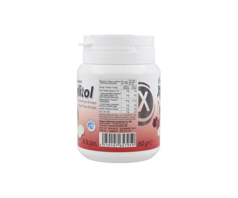 Caramelos de Cereza con Xylitol 26 caramelos Miradent