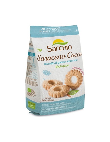 Galletas de trigo sarraceno y coco sin gluten 200 g (Coco) SARCHIO