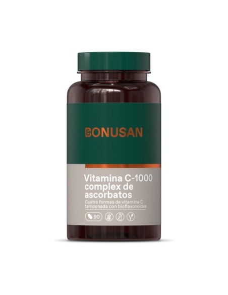 Vitamina C-1000 mg complejo de ascorbatos 90 comprimidos de 1000mg Bonusan