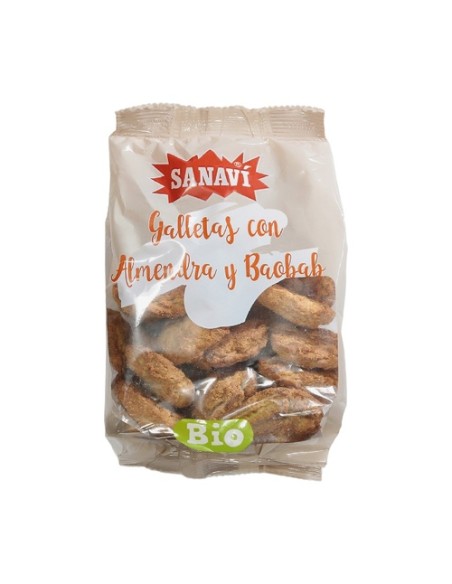 Galleta con almendra y baobab Bio 250 g Sanavi