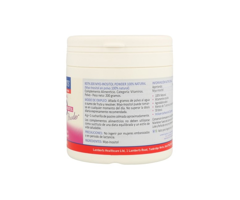MYO Inositol 200 g de polvo Lamberts