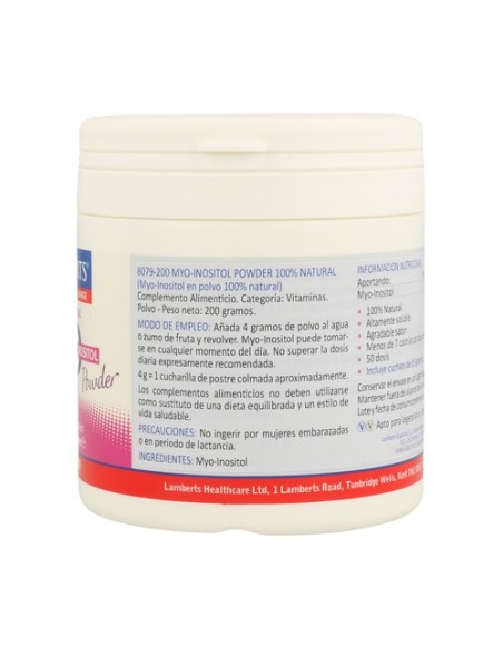 MYO Inositol 200 g de polvo Lamberts