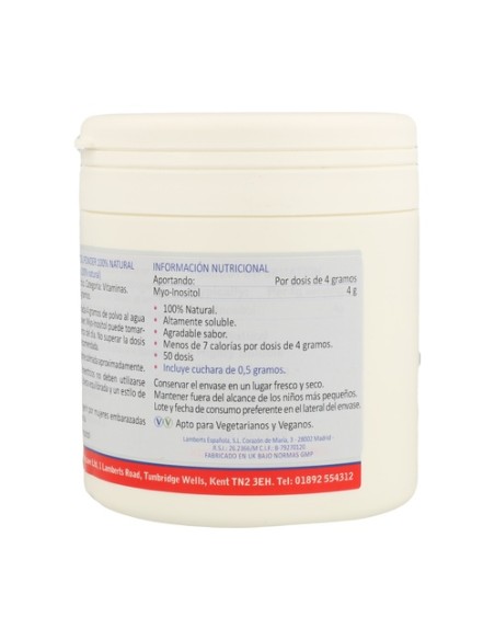 MYO Inositol 200 g de polvo Lamberts