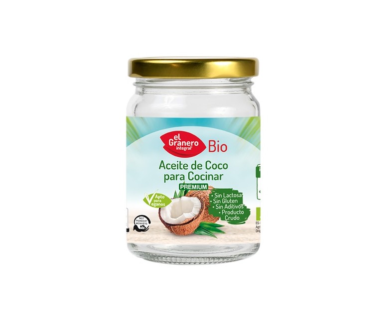 Aceite de Coco para Cocinar Bio 500 ml de aceite El Granero Integral