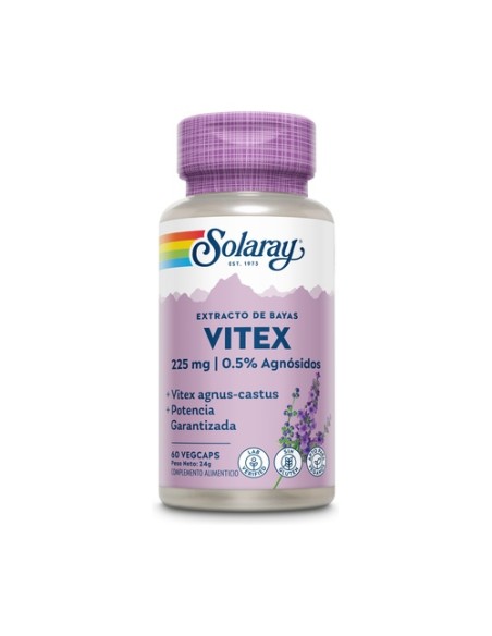 Vitex Agnus Castus (Sauzgatillo) 60 cápsulas Solaray