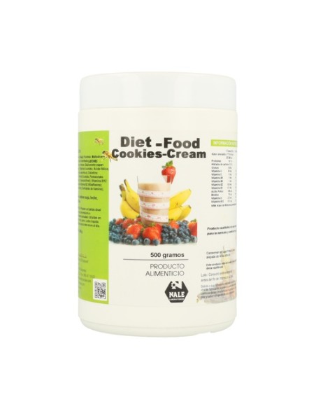 Diet Food Batido (Sabor Cookies Cream) 500 g (Galleta) Nale