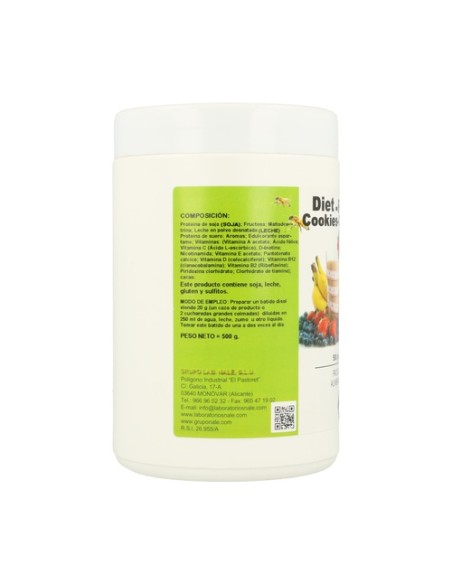 Diet Food Batido (Sabor Cookies Cream) 500 g (Galleta) Nale
