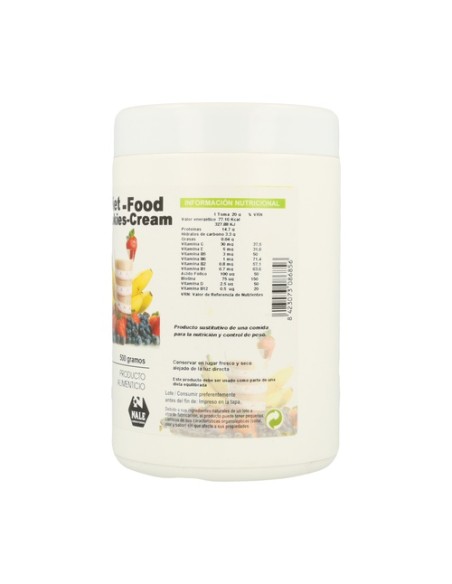 Diet Food Batido (Sabor Cookies Cream) 500 g (Galleta) Nale