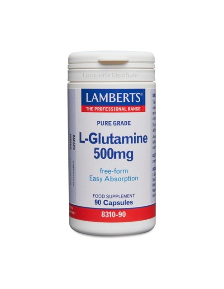 L-Glutamina 90 cápsulas de 500mg Lamberts
