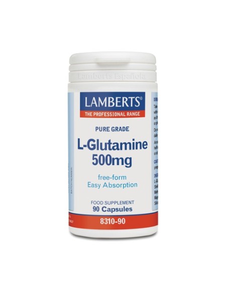 L-Glutamina 90 cápsulas de 500mg Lamberts