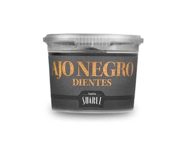 Dientes pelados de ajo negro 65 g Familia Suarez