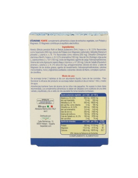 Diurerbe Forte 40 comprimidos ESI