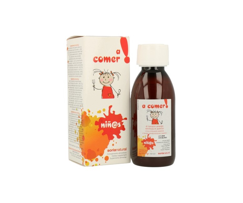 A Comer Jarabe infantil 150 ml (Naranja) Soria Natural