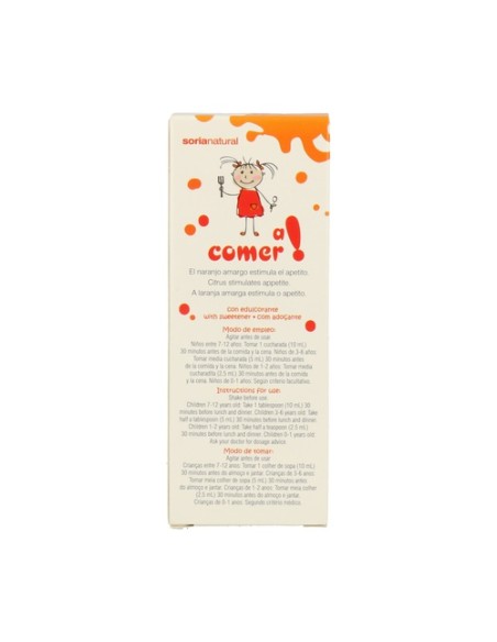 A Comer Jarabe infantil 150 ml (Naranja) Soria Natural