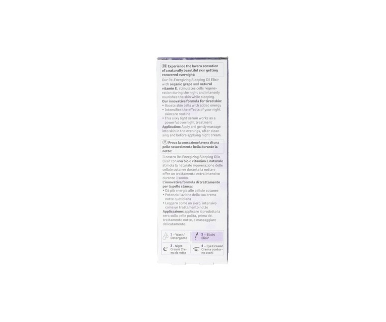 Aceite elixir sleeping reparador uva bio y vitamina E 30 ml de aceite Lavera