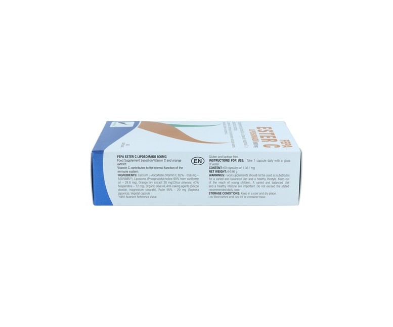 Ester-C Liposomada 60 cápsulas de 800mg Fepa