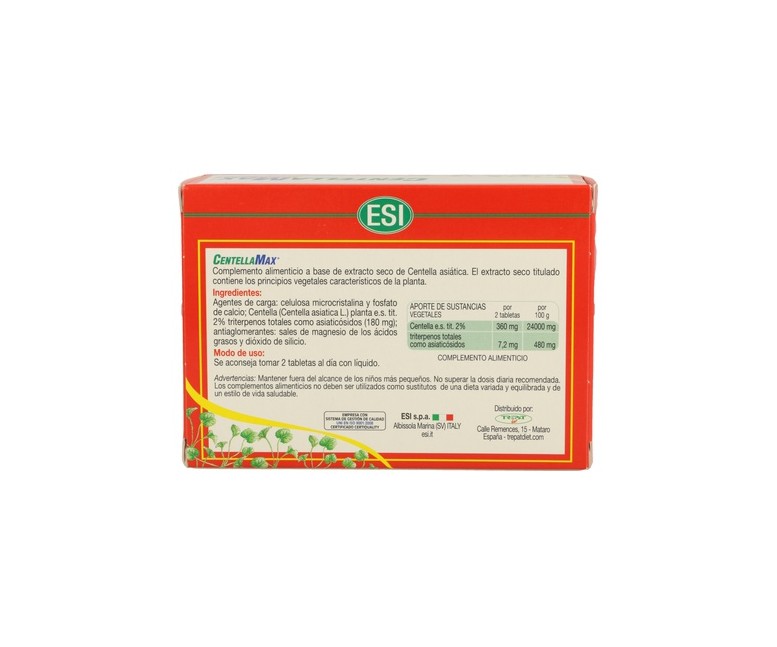 Centella max 60 comprimidos ESI