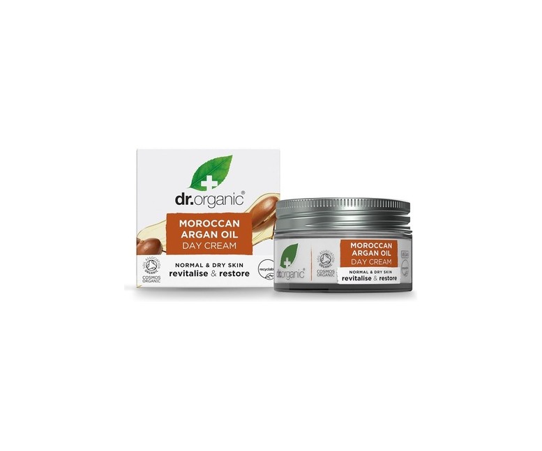 Crema de dia Aceite de Argán - piel normal a seca 50 ml de crema Dr. Organic