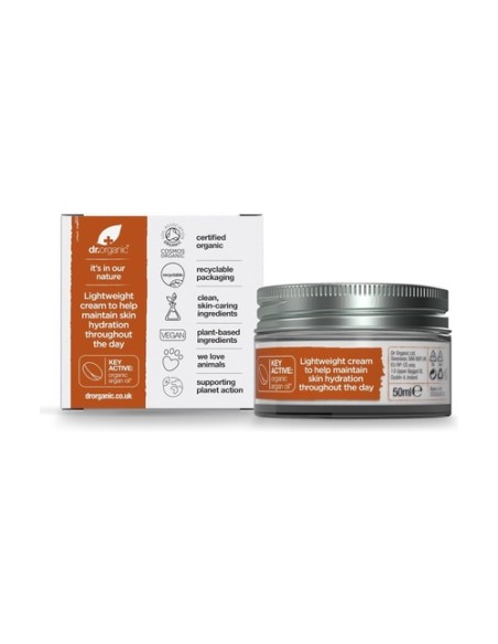 Crema de dia Aceite de Argán - piel normal a seca 50 ml de crema Dr. Organic