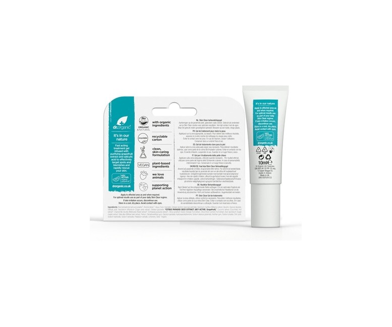 Organic SkinClear Treat Gel 10ml 10 ml de gel Dr. Organic