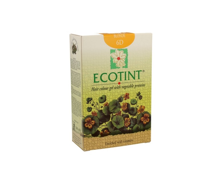Rubio Oscuro Dorado Tinte para Cabello (6D) 130 ml Ecotint