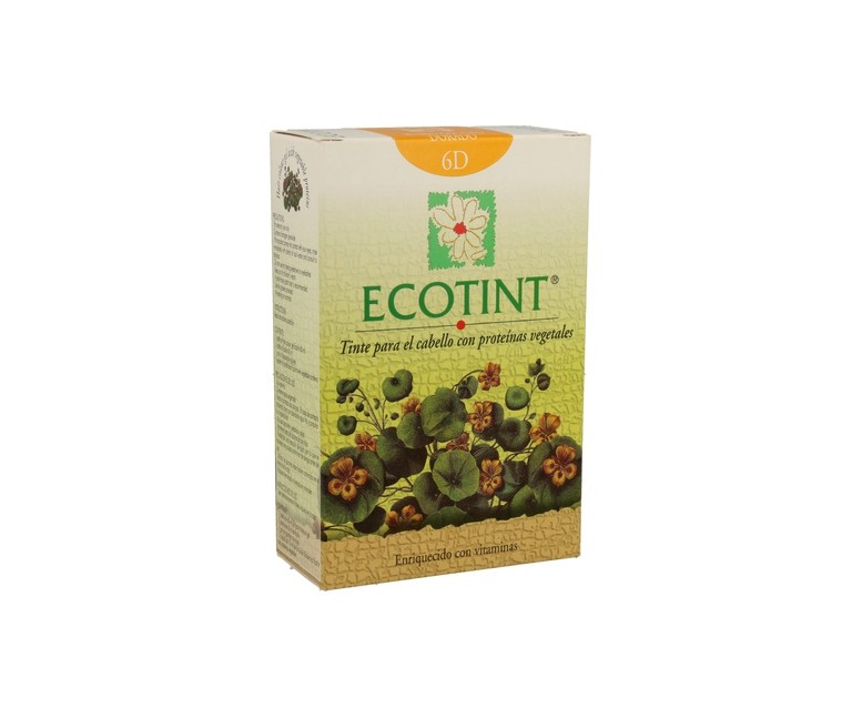Rubio Oscuro Dorado Tinte para Cabello (6D) 130 ml Ecotint