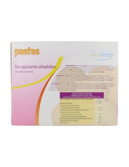 Pastas Dietéticas sin Azúcar 240 g Sanavi