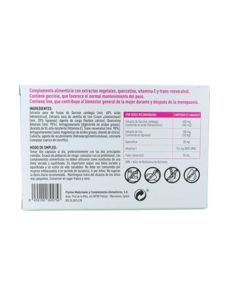 Plan 21 Garcinia Activ 40+ 60 cápsulas Plameca