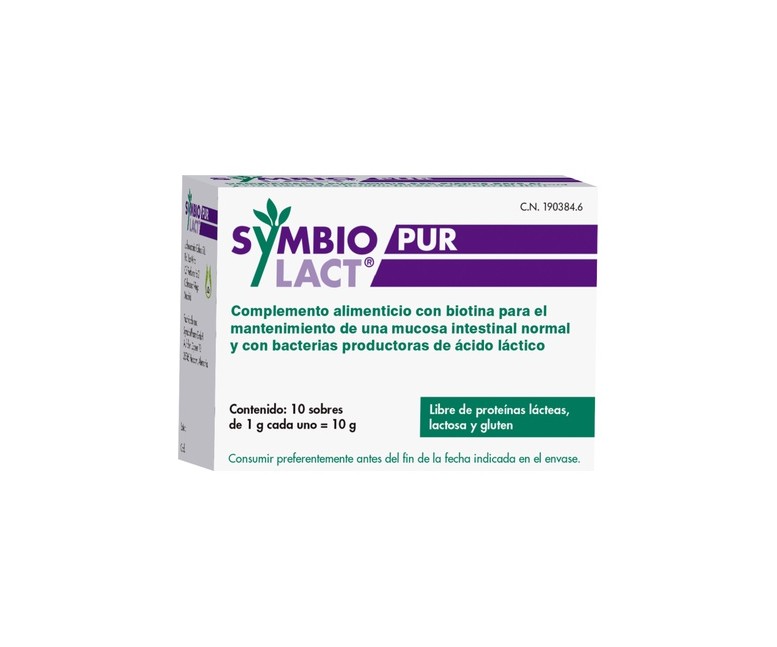 SymbioLact Pur probiótico digestivo - 2 cepas 10 sobres Symbiopharm