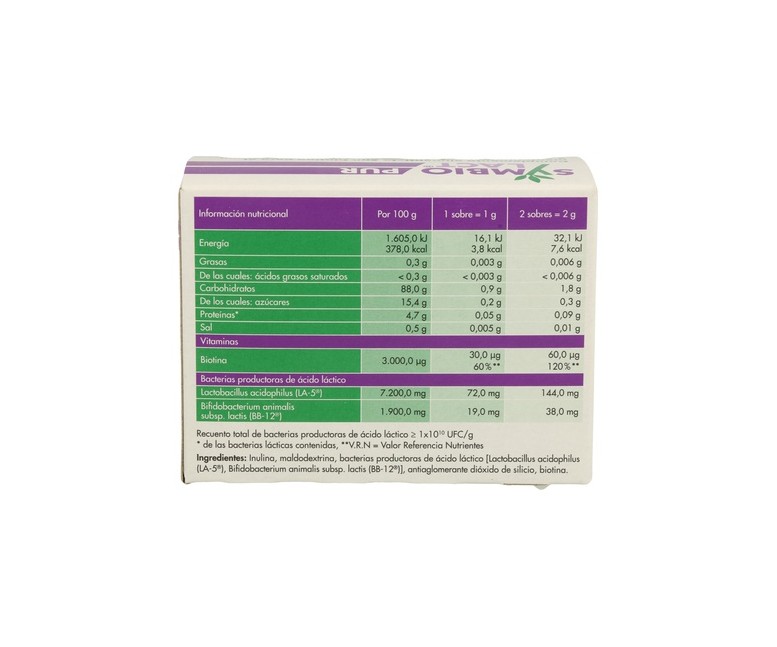 SymbioLact Pur probiótico digestivo - 2 cepas 10 sobres Symbiopharm